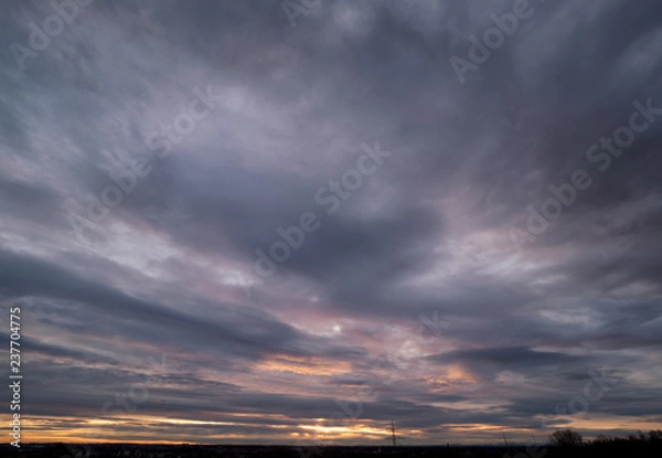 Obraz Dramatic fiery Sky at Dawn High Resolution