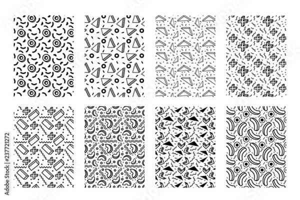 Obraz Memphis geometric pattern