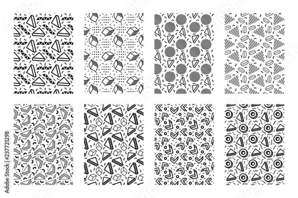 Obraz Memphis geometric pattern