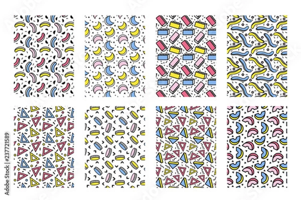 Obraz Memphis geometric pattern