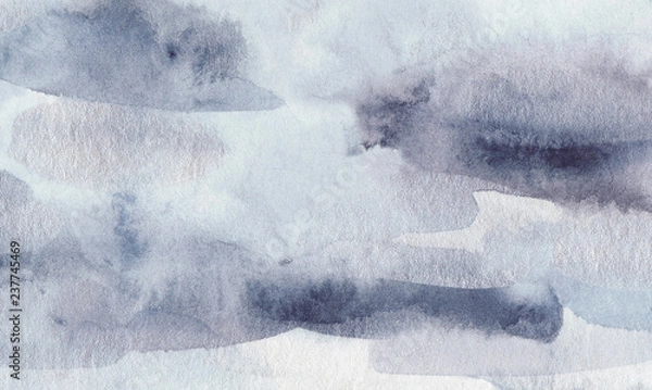 Obraz Winter watercolor texture.