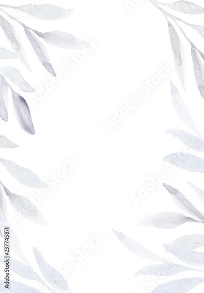 Obraz Floral winter frame.