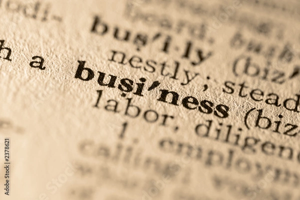 Obraz the word business