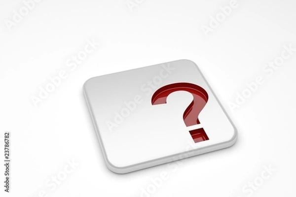 Obraz Punto interrogativo rosso