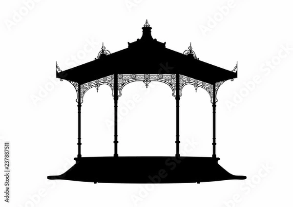 Obraz Shadow of a bandstand