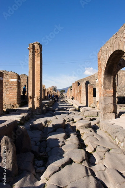 Obraz Pompeii is an ancient city buried in 79 AD. from the eruption of Vesuvius