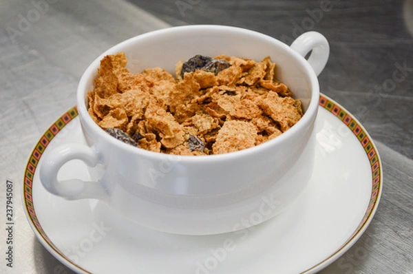 Obraz Raisin bran in bowl
