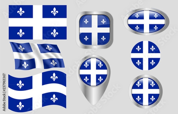 Obraz Flag of Quebec