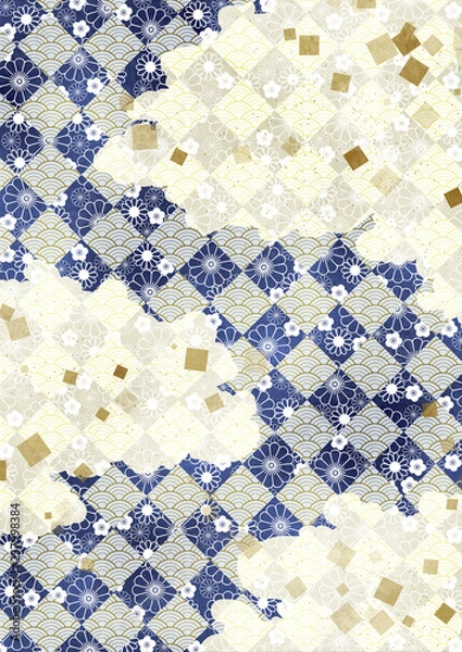 Obraz 和柄背景雲