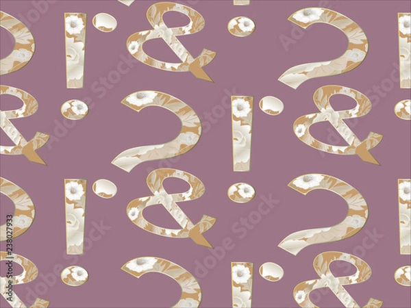 Fototapeta vector seamless pattern with symbols