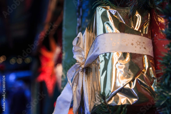 Obraz Glänzendes Weihnachtsgeschenk