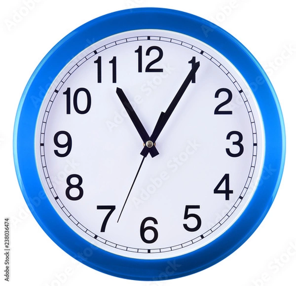 Fototapeta Wall clock isolated on white background