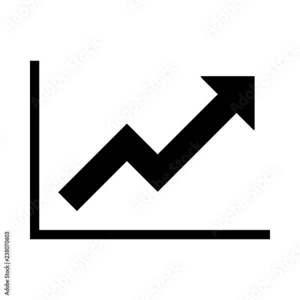 Obraz Chart Graph Arrow Up Icon