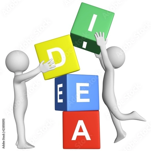 Fototapeta Cube - IDEA