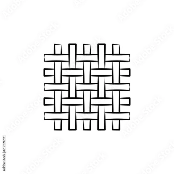 Fototapeta Wool, weave icon. Element of art and craft icon. Thin line icon for website design and development, app development. Premium icon