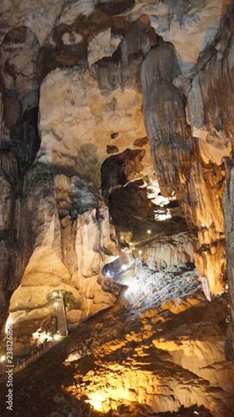 Fototapeta Large cave chamber in Malaysia