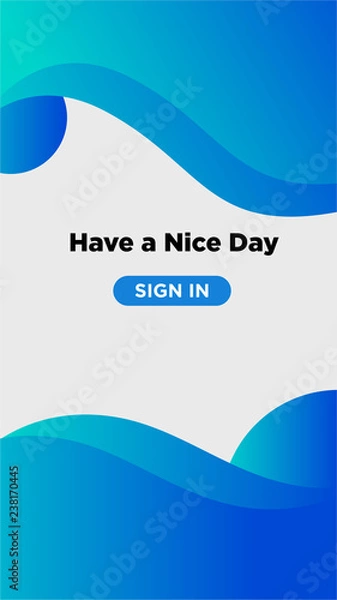 Obraz modern gradient mobile UI design background