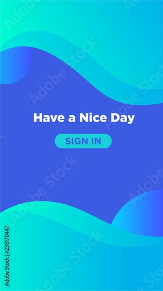 Obraz modern gradient mobile UI design background