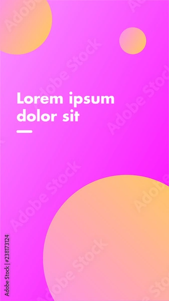 Obraz circle minimalism gradient ui design background