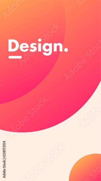 Obraz Mobile background gradient ui design