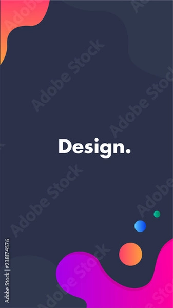 Obraz Mobile fluid background gradient