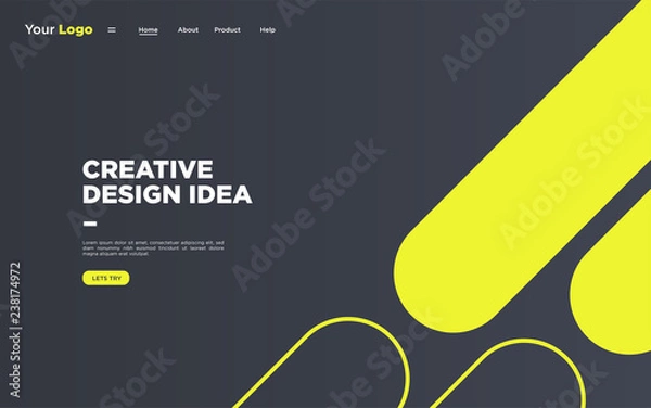 Obraz Modern minimalist web design