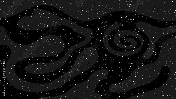 Fototapeta Vector background illustration with space and stars.