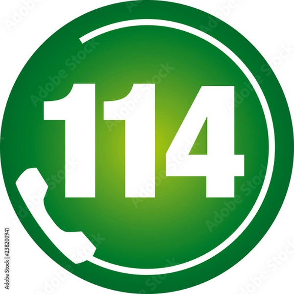 Fototapeta Numéro d'urgence