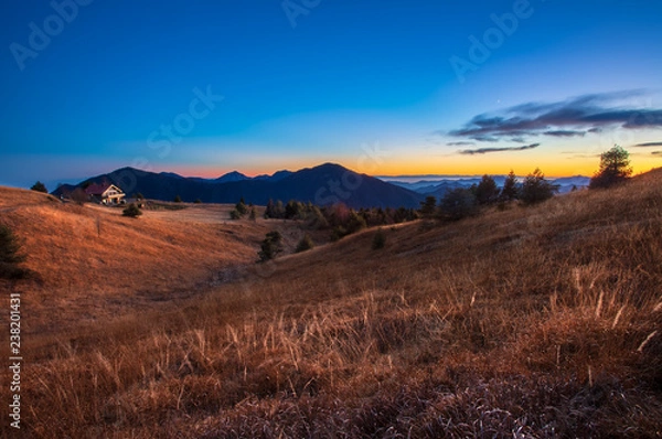 Fototapeta Tramonto sul Monte Stino - Lago d'Idro