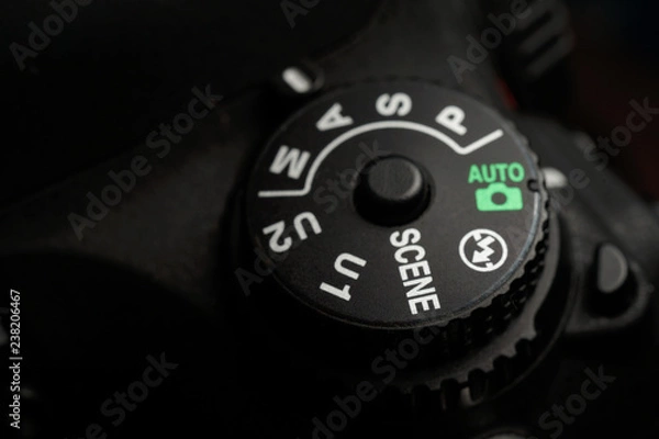 Fototapeta Modern advance dslr mode jog dialer