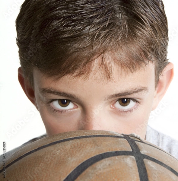 Obraz Youth Looking Over Basketball