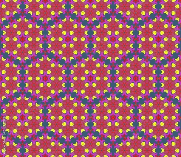 Fototapeta Background with seamless pattern in islamic or indian style