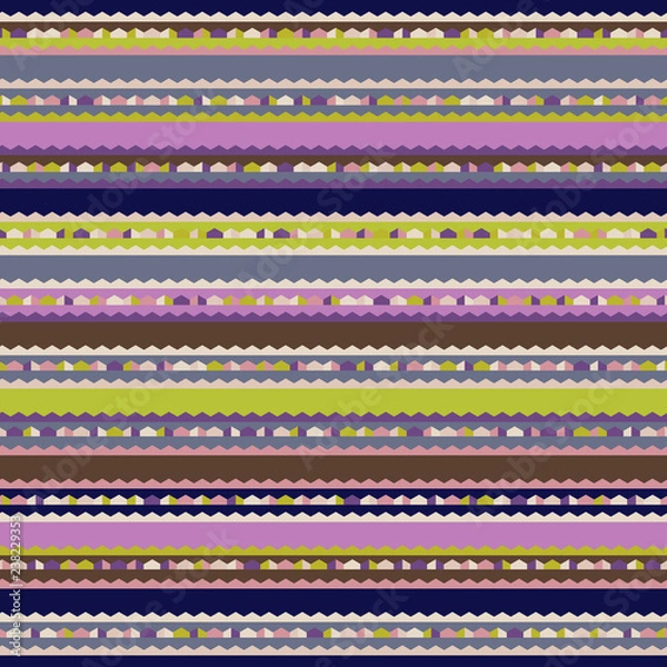 Fototapeta bright vector seamless pattern in mexican style