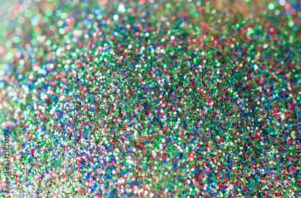 Fototapeta Close up of multi coloured glitter