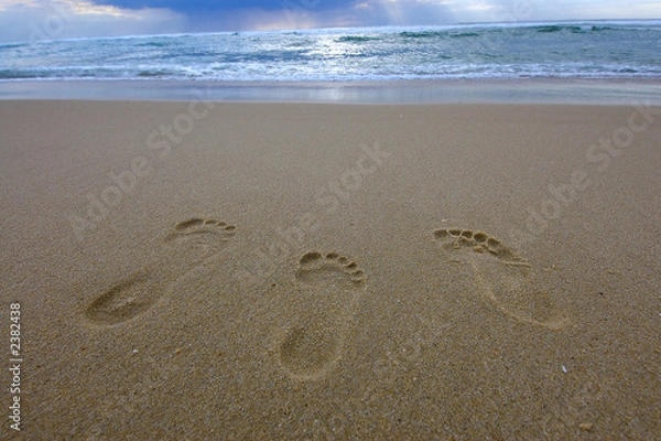 Fototapeta 3 pas sur la plage