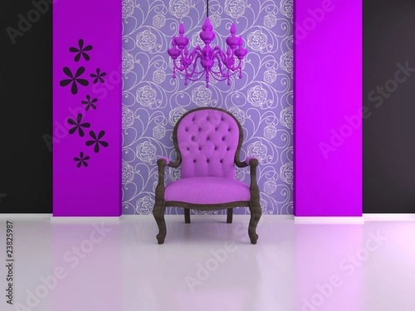 Fototapeta violet chair