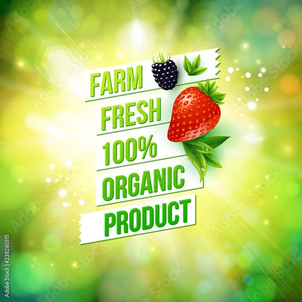 Obraz Guaranteed Farm Fresh Organic Product