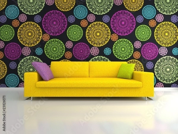 Fototapeta yellow sofa