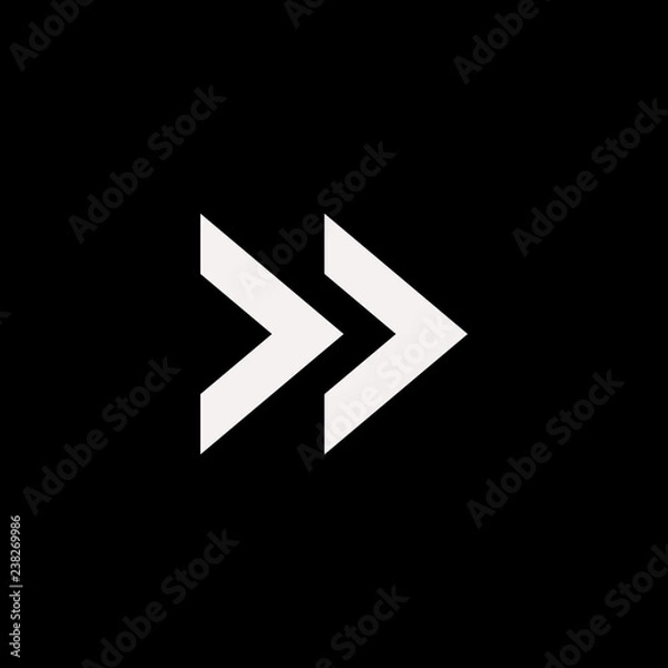 Fototapeta right arrow vector icon. flat right arrow design. right arrow illustration for graphic