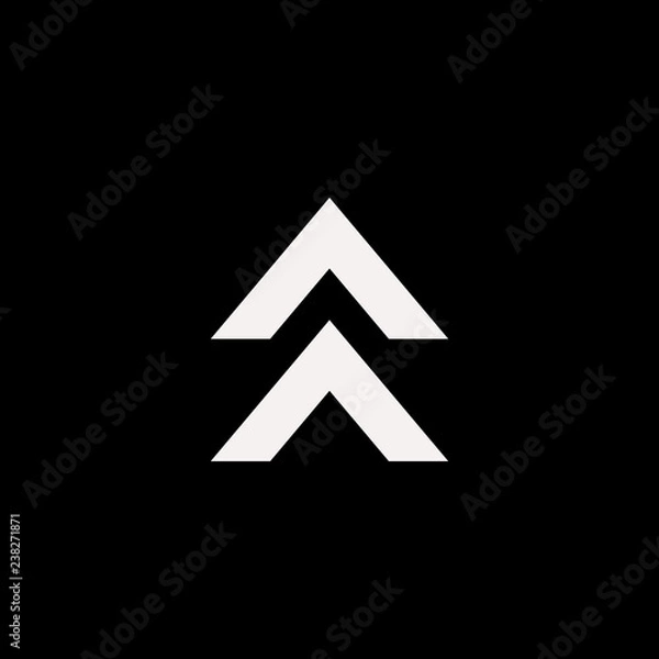 Fototapeta up arrow vector icon. flat up arrow design. up arrow illustration for graphic