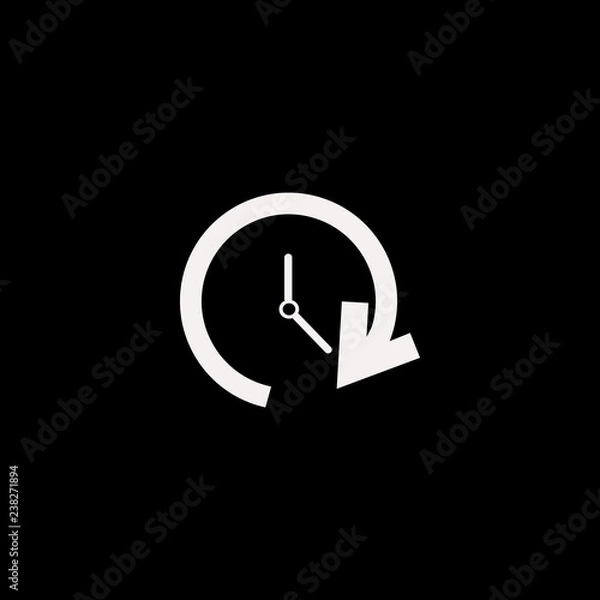 Fototapeta update time vector icon. flat update time design. update time illustration for graphic