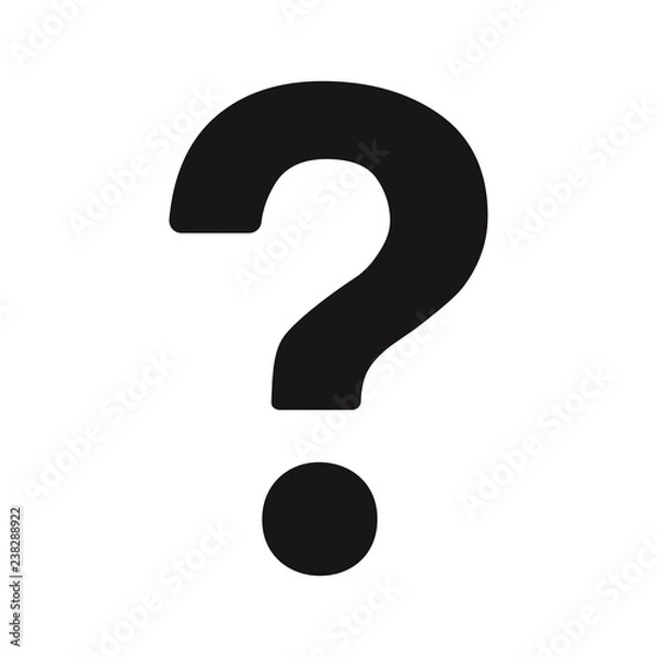 Fototapeta Question mark icon vector