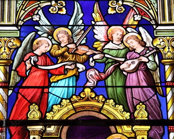 Obraz Anges musiciens