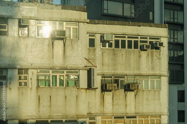 Fototapeta building with windows
