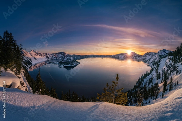Obraz Crater Lake sunrise