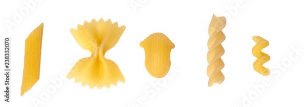 Obraz pasta on white background