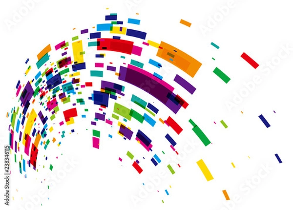 Obraz 背景　イメージ　デジタル　カラフル