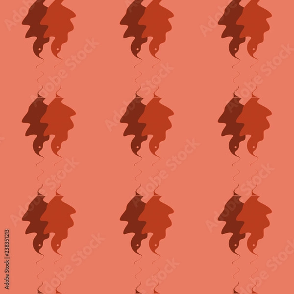 Fototapeta Seamless background pattern with multi-colored diverse shapes.