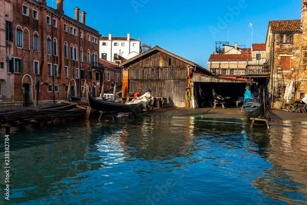 Obraz boatyard in Venice