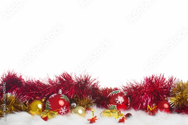 Obraz Christmas decoration with globes